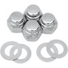 Colony #8400-8 - Cap Nuts with Washers - Rocker Shaft End - Hex - '66-'84 Big Twin/Sportster