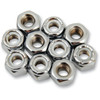 Drag Specialties - Nuts - Nylon - Chrome - 1/4"-20