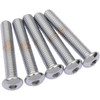 Drag Specialties - Bolts - Button Head/Replacement - 3/8"-16 x 2-1/2" - 5 Pack