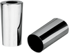 Fork Slider Covers - Chrome - Smooth - Stock Length - Replacement OEM Number 45964-86