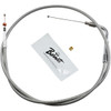 Barnett #102304001206 - Stainless Steel Idle Cable - +6" - '01-'15 Softail