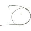 Barnett #102304000906 - Stainless Steel Idle Cable - +6" - '96-'01 Touring