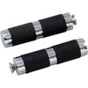 Accutronix #PT120-SRC - Toe Peg - with Rubber - Chrome/Black