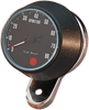 8000 RPM Mechanical Tachometer - Chromed Bracket - Black Face