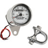 Drag Specialties - 2.4" MPH Mini LED Mechanical Speedometer/Indicators - Chrome Housing - White Face - 2240:60
