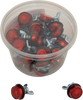 License Plate Reflectors - 40ct Tub - Red