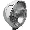 Drag Specialties - Headlight with Visor- H-4 - 5-3/4" - Chrome