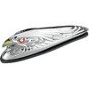 Drag Specialties - Eagle Head with Lights - Red Eyes - Small - Chrome