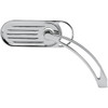 Arlen Ness #13-040 - Mirror - Side View - Grooved Slingshot - Oval - Chrome