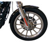 Drag Specialties - XLX-Style Front Fender with Chrome Side Braces - Steel