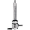 Pingel #6311-CRF - Round Fuel Valve - Finned Chrome - 22 mm