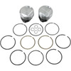 KB Performance #KB305.STD - Piston Kit - 3.498" Standard - 9.6:1 CR - 80" Evolution Big Twin