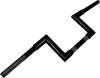 LA Choppers Handlebar - Narrow Z - 1-1/4" - 6" - Black (#LA-7307-06B)