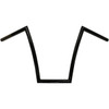Todd's Cycle #0601-2548 - 1" Strip Handlebar - 14" - Black