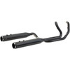 S&S Cycle #550-0700C - El Dorado Dual Exhaust System - Black - Black Thruster