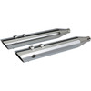 S&S Cycle #550-0691 - Slash Cut Slip-On Mufflers - Chrome