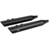 S&S Cycle #550-0692 - Slash Cut Slip-On Mufflers - Black