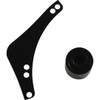 Arlen Ness #600-052 - Replacement Breather Bolt Cover Plate - Inverted/Method/Clear Tear/Sidekick - Left - Black