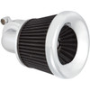 Arlen Ness #600-031 - Velocity 90° Air Cleaner Kit - Chrome