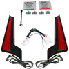 Custom Dynamics #CD-FASCIA-HD-RB - Fascia LED Light Panels - Black/Red