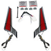 Custom Dynamics #CD-FASCIA-HD-RC - Fascia LED Light Panels - Chrome/Red