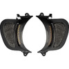 Custom Dynamics #CD-RG-V-AW2-B - LED Vent Insert - Amber/White - Black w/ Stainless Mesh