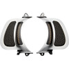 Custom Dynamics #CD-RG-V-AW2-C - LED Vent Insert - Amber/White - Chrome w/ Stainless Mesh