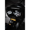 Custom Dynamics #CD-RG-V-AW2-BB - LED Vent Insert - Amber/White - Black w/ Black Mesh