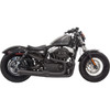 Bassani Xhaust #1X32RB - Mega Power Exhaust - Black - Short - '14-'21 XL with Mid/Forward Controls