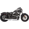 Bassani Xhaust #1X32R - Mega Power Exhaust - Chrome - Short - '14-'21 XL with Mid/Forward Controls