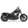 Bassani Xhaust #1D32RB - Mega Power Exhaust - Black - FXD/FXDWG with Mid/Forward Controls