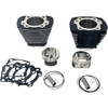 Revolution Performance, LLC #RP201-405W - Cylinder Kit - 1250 cc - Big Bore - Black with Highlighted Fins - XL1200