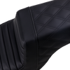 Saddlemen Step-Up Seat - Front Tuck-n-Roll/Rear Lattice Stitch - Black (#807-11-176)