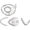 Burly Brand #B30-1159 - Complete Stainless Braided Handlebar Cable/Brake Line Kit - 16" Ape Hangers - '14-'16 FLHR