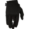 Thrashin Supply CO. #SLG-01-008 - Stealth Leather Palm Gloves - Black - Small