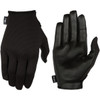 Thrashin Supply CO. #SLG-01-008 - Stealth Leather Palm Gloves - Black - Small