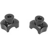 Drag Specialties - Forged Aluminum Handlebar Risers - Straight - 1.7" - Black