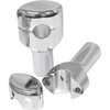 LA Choppers #LA-7402-03 - Handlebar Risers for 1" Handlebars - Smooth - 3" - Chrome