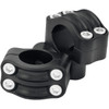 RSD #0208-2051-SMB - Nostalgia Handlebar Risers - Four-Bolt - 1-1/2" x 1-1/4" - Black Ops