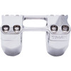 Trask #TM-8601-2CH - Assault Handlebar Risers - 2" x 1-1/4" - Chrome
