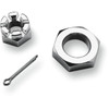 Colony #8768-3 - Nuts with Washers Kit - Front/Axle - Hex - Chrome - '73-'06 Dyna/FXR/Sportster