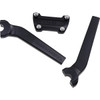 Thrashin Supply CO. #TSC-9525-1 - Handlebar Risers - Pull Back - 9-1/2" - Black