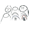 Burly Brand #B30-1001 - Complete Black Vinyl Handlebar Cable/Line Kit for Ape Hangers - 16" - '96-'03 Sportster