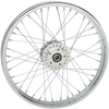 Drag Specialties #64383 - Wheel - Laced - 40 Spoke - Front - Chrome - 21x2.15 - '04-'05 FXD