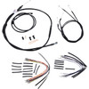 Burly Brand #B30-1044 - Complete Black Vinyl Handlebar Cable/Line Kit for Ape Hangers - 16" - '06 FXDWG