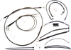 Control Cable Kit - Black Pearl