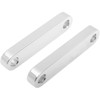 Klock Werks #KWFS-02-0102-C - Hugger Front Fender Mounting Blocks - For 21" Wheels - Chrome