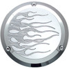 Joker Machine #921017FC - Derby Cover - Flame - Chrome - 3 Hole