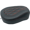 Mustang #76648AB - Wide Tripper™ Passenger Seat - Black w/ American Beauty Red Stitching - FL '97-'25