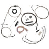 LA Choppers #LA-8005KT2A-16M - Complete Midnight Braided Cable Kit - 15"-17" Handlebars - '96-'06 FLH